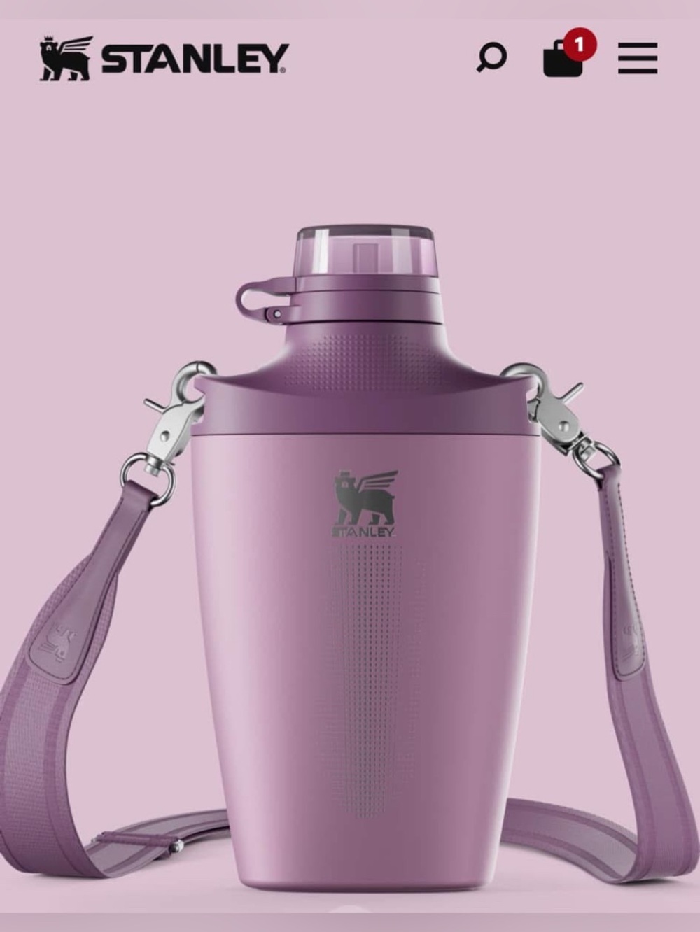 The Stanley 23 oz. Lilac Cross Bottle - Wearable Insulated Hydration (NIB) - Picture 10 of 12